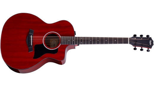 224ce Deluxe Limited Grand Auditorium Acoustic-Electric Guitar - Trans Red