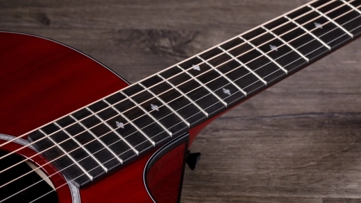 224ce Deluxe Limited Grand Auditorium Acoustic-Electric Guitar - Trans Red