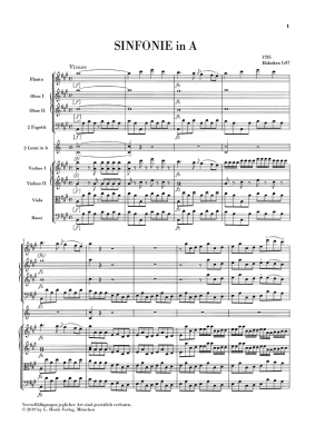 Symphony in A major Hob. I:87 (Paris Symphony) - Haydn/Nakano - Study Score - Book