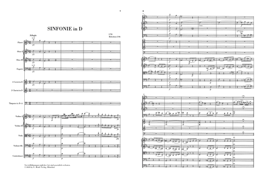 Symphony in D major Hob. I:96 (London Symphony) - Haydn /Zahn /Gruber - Study Score - Book