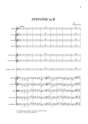 Symphony in B flat major Hob. I:98 (London Symphony) - Haydn/Zahn - Study Score - Book