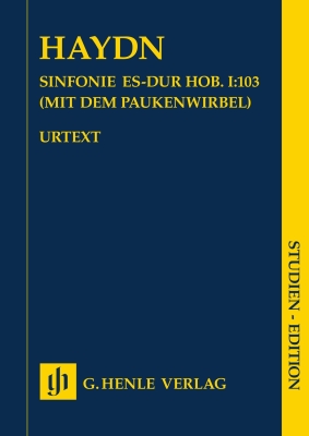 G. Henle Verlag - Symphony E flat major Hob. I:103 (Drumroll) (London Symphony) - Haydn/Unverricht - Study Score - Book