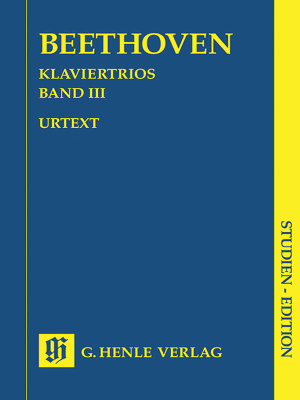 G. Henle Verlag - Trios avec piano, volumeIII Beethoven, Klugmann Partition dtude Livre