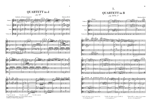 String Quartets Book VI op. 42 and op. 50 (Prussian Quartets) - Haydn/Webster - Study Score - Book