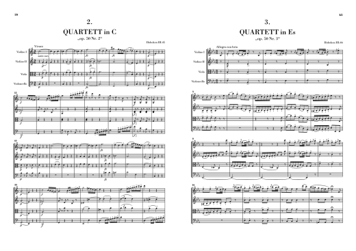 String Quartets Book VI op. 42 and op. 50 (Prussian Quartets) - Haydn/Webster - Study Score - Book