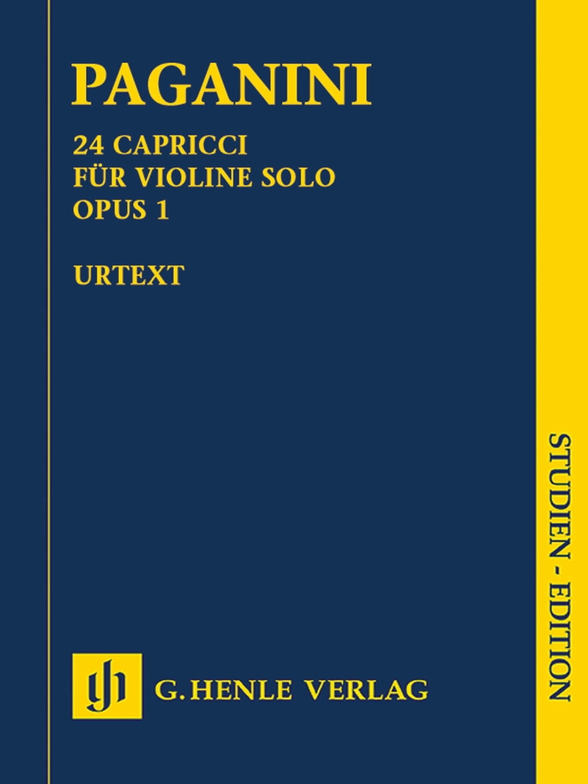 24 Capricci op. 1 - Paganini /Herttrich /Cantu /Barbieri - Study Score - Book