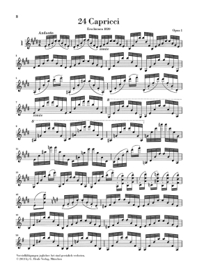 24 Capricci op. 1 - Paganini /Herttrich /Cantu /Barbieri - Study Score - Book