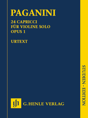 G. Henle Verlag - Vingt-quatreCaprices pour violon solo op.1 Paganini, Herttrich, Cantu, Barbieri Partition dtude Livre