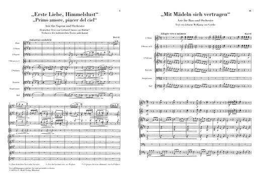 Arias, Duet, Trio - Beethoven/Herttrich - Study Score - Book