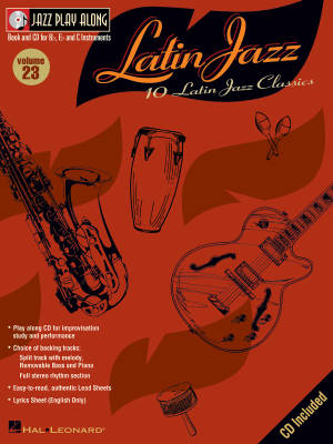 Hal Leonard - Latin Jazz: Jazz Play-Along Volume 23 - Book/CD