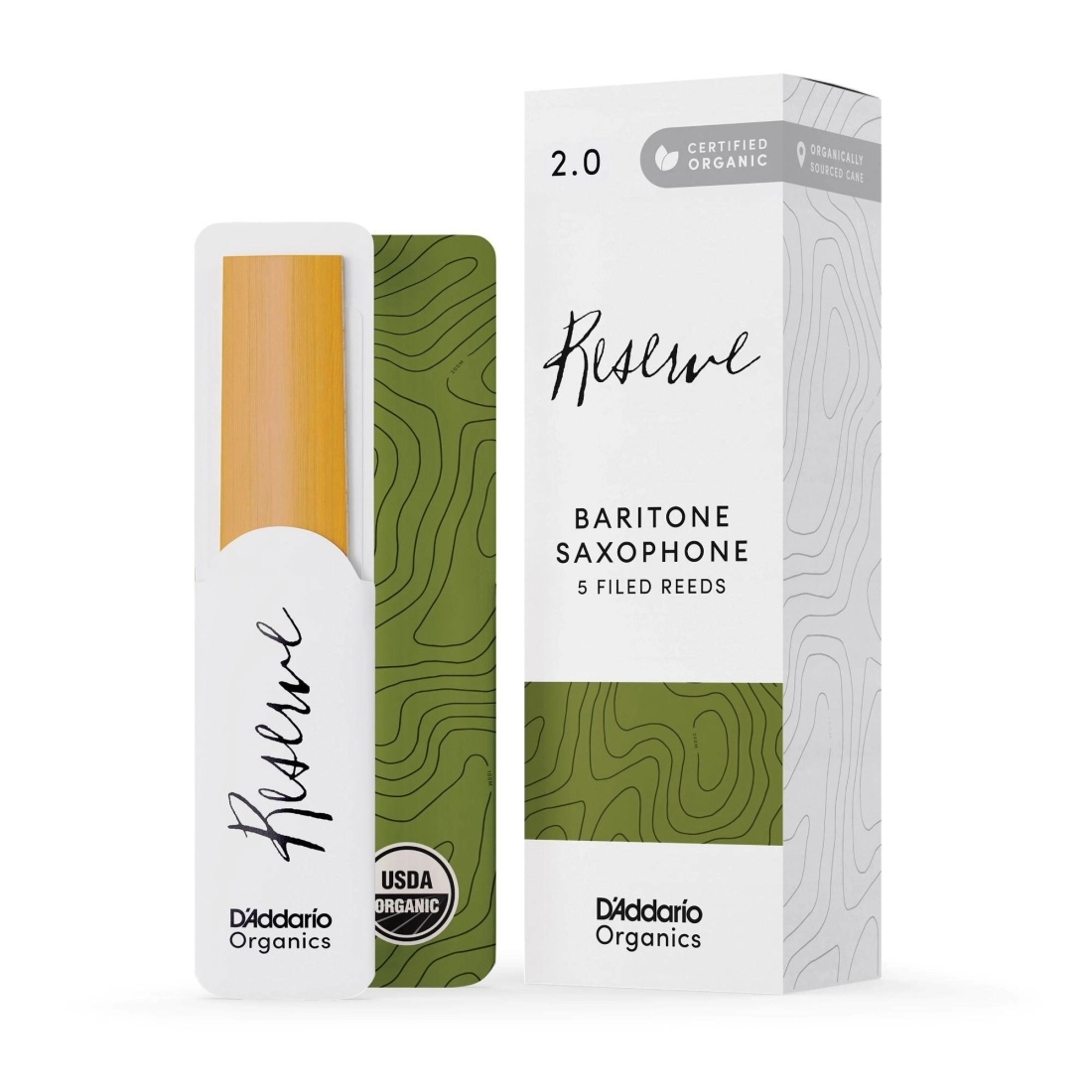 Organic Reserve Baritone Sax Reed 2.0 (5 Pack)