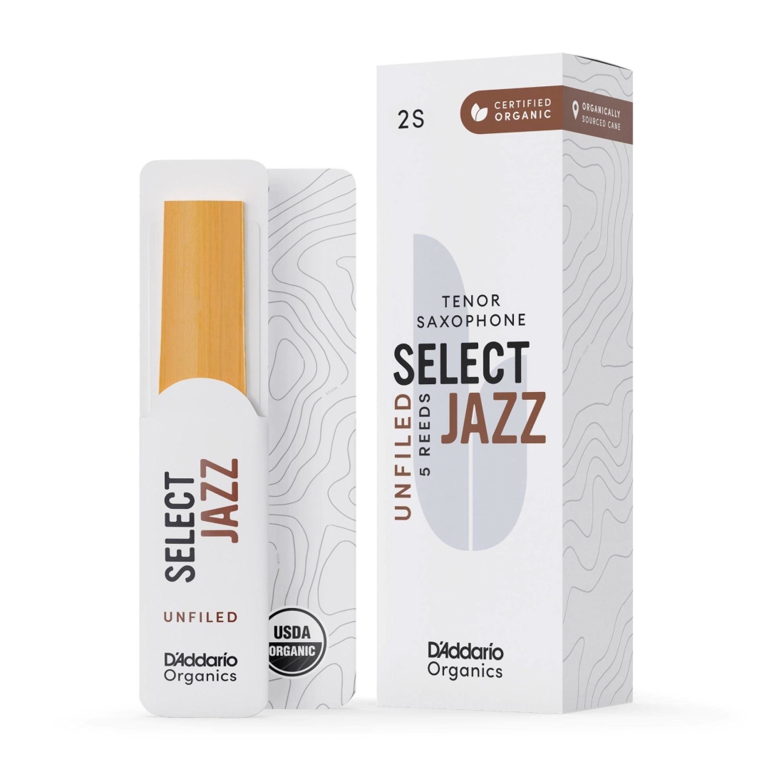 Organic Select Jazz Unfiled Tenor Sax Reeds 2S (5 Pack)