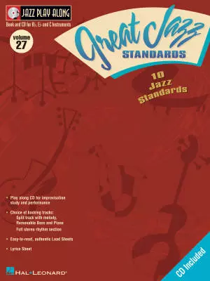 Hal Leonard - Great Jazz Standards: Jazz Play-Along Volume 27 - Book/CD