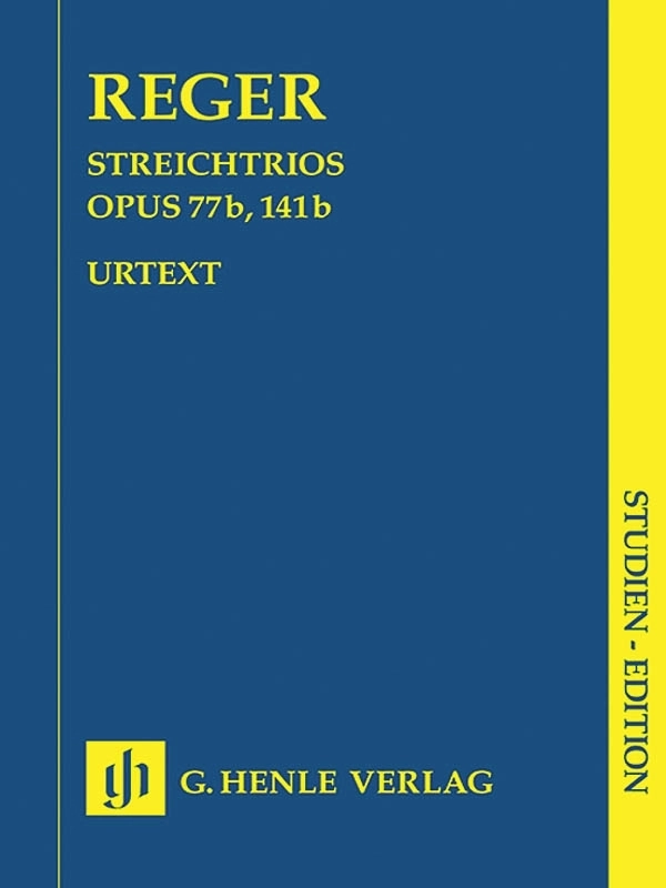 String Trios in A minor op. 77b and D minor op. 141b - Reger/Kube - Study Score - Book