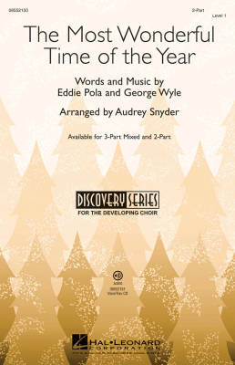 Hal Leonard - The Most Wonderful Time of the Year - Pola/Wyle/Snyder - 2pt