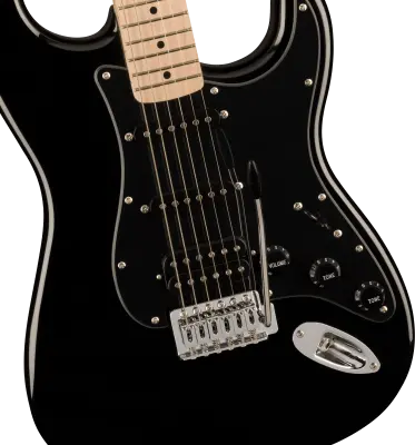 Sonic Stratocaster HSS, Maple Fingerboard - Black
