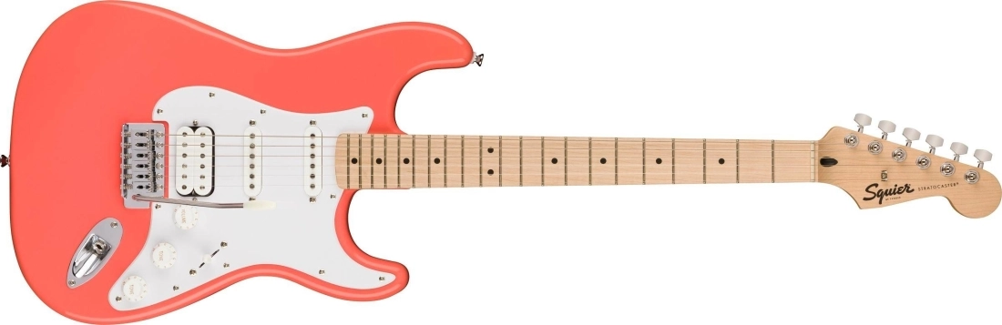 Sonic Stratocaster HSS, Maple Fingerboard - Tahitian Coral