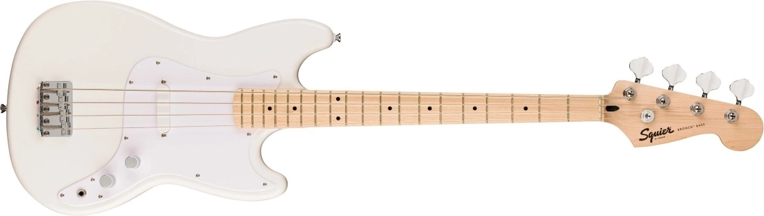 Sonic Bronco Bass, Maple Fingerboard - Arctic White