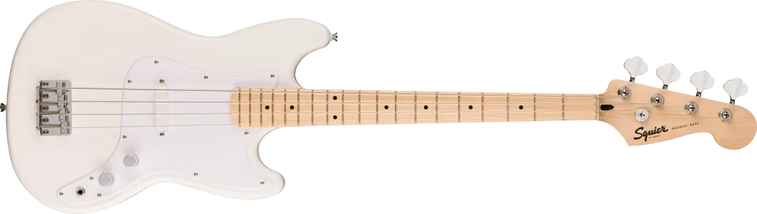 Sonic Bronco Bass, Maple Fingerboard - Arctic White