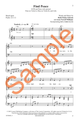 Find Peace - Schram/Williams - SATB