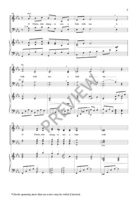 Abide With Me - Lyte/Locke - SATB