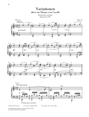 Corelli Variations op. 42 - Rachmaninoff /Gertsch /Hamelin - Study Score - Book