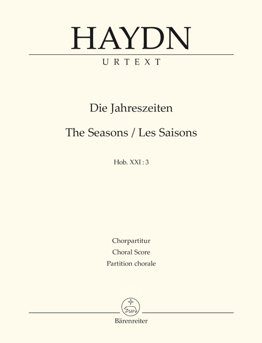 Die Jahreszeiten (The Seasons), Hob. XXI:3 - Haydn/Raab - SATB Choral Score