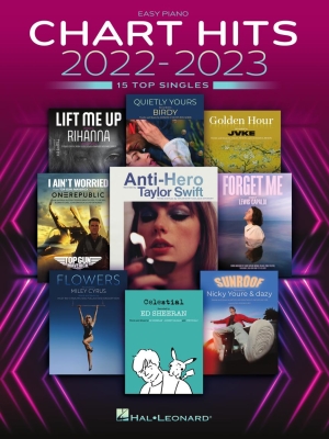 Chart Hits of 2022-2023: 15 Top Singles - Easy Piano - Book