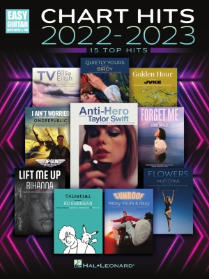 Hal Leonard - Chart Hits of 2022-2023: 15 Top Hits - Easy Guitar TAB - Book