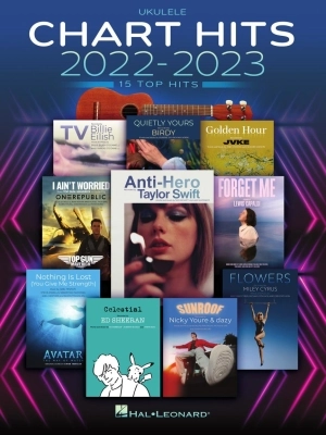 Hal Leonard - Chart Hits of 2022-2023: 15 Top Hits - Ukulele - Book