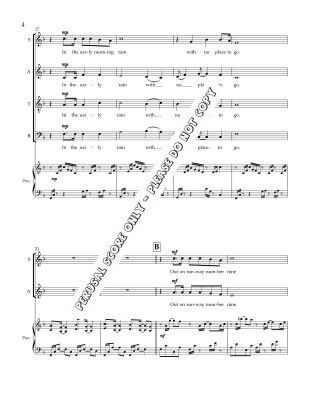 In the Early Mornin\' Rain - Lightfoot/Sirett - SATB