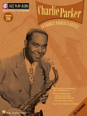 Hal Leonard - Charlie Parker: Jazz Play-Along Volume 26 - Book/CD