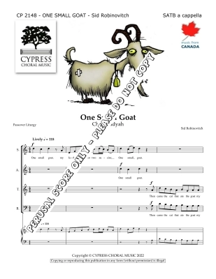 One Small Goat - Robinovitch - SATB