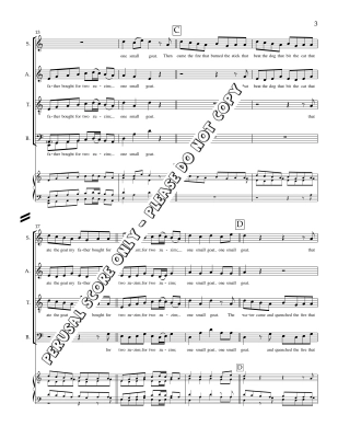 One Small Goat - Robinovitch - SATB