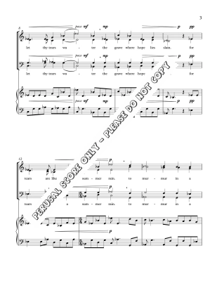 Tears (mvt. 2 from the \'\'Sorrow and Joy\'\' trilogy) - Murray/Chatman - SATB