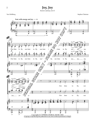 Joy, Joy (mvt. 3 from the \'\'Sorrow and Joy\'\' trilogy) - Wohlberg/Chatman - SATB