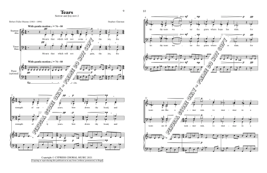 Sorrow and Joy (complete trilogy) - Chatman - SATB