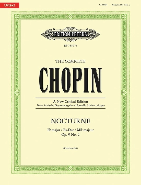 Nocturne in E flat major, Op. 9 No. 2 (comparative edition) - Chopin/Grabowski - Piano - Book