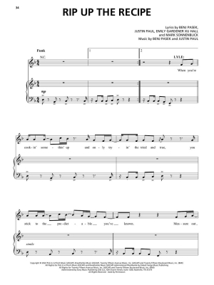 Lyle, Lyle, Crocodile - Pasek/Mendes/Paul - Piano/Vocal/Guitar - Book