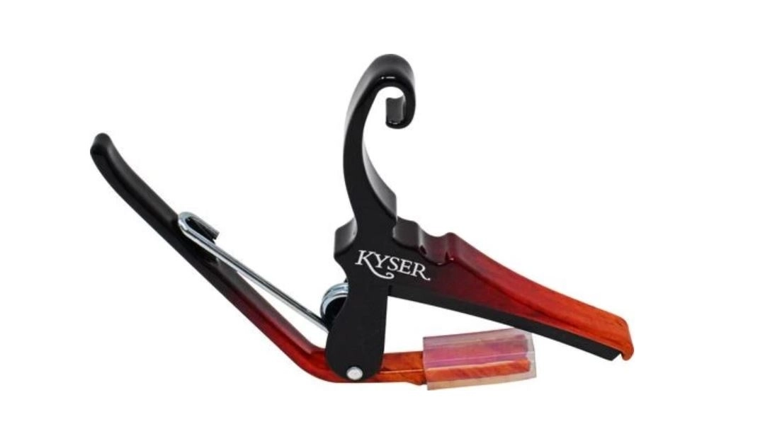 Quick-Change Capo for 6-String Acoustic Guitar - Sunburst