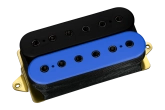 DiMarzio - Super 2 Humbucker Pickup, F-spaced - Black & Blue w\/ Black Poles