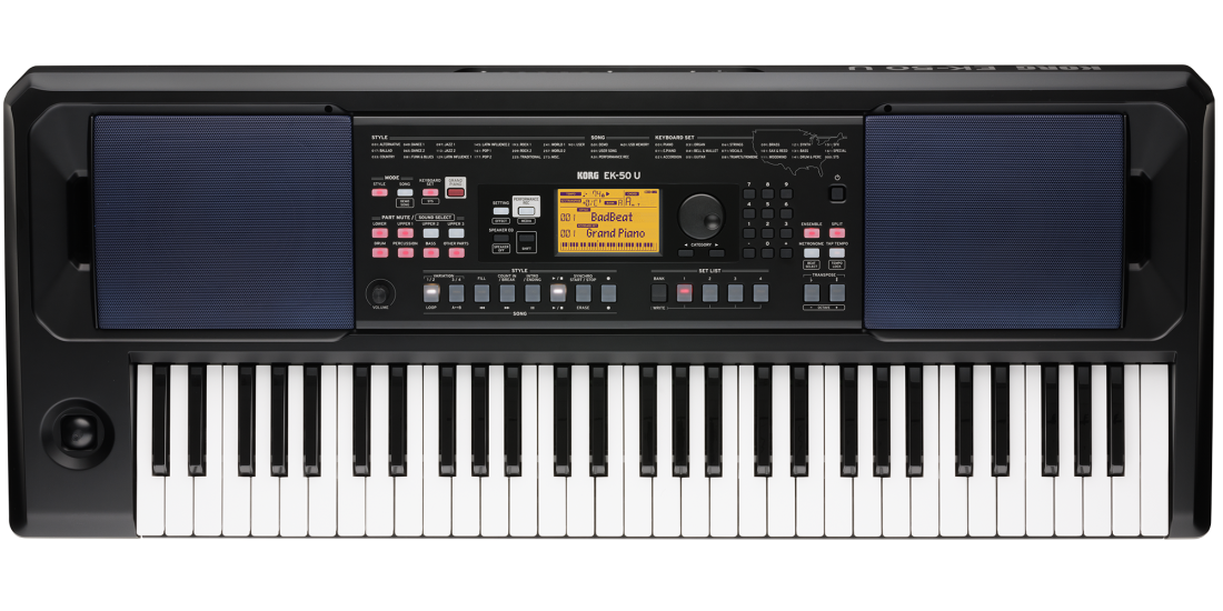 EK-50 U Portable 61-key Arranger Keyboard with American Styles