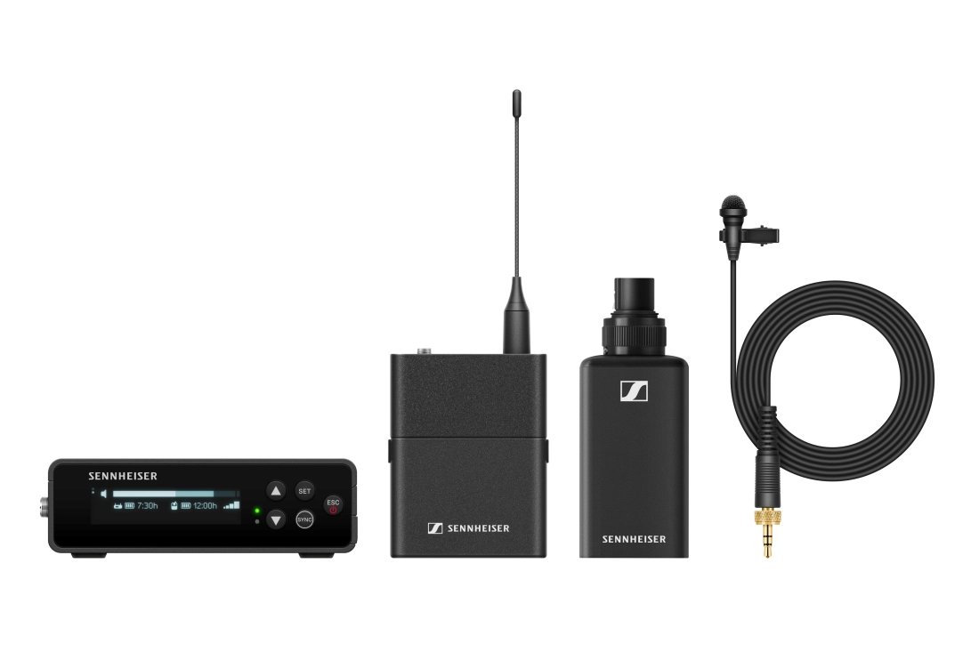 EW-DP ENG Portable Wireless Lavalier System with Plug-on Transmitter (R1-6: 520 - 576 MHz)