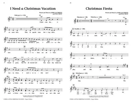 I Need a Little Christmas Vacation (Musical) - Jacobson/Huff - Teacher Edition