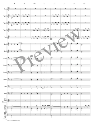 Wrath of the Waves - Marlatt - Brass Choir/Percussion - Gr. Medium