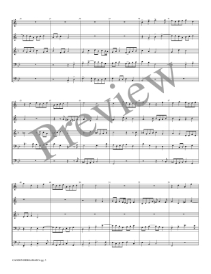 Canzon Bergamasca - Scheidt/Marlatt - Brass Quintet - Gr. Medium-Difficult