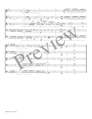 Prelude No. 4 Op. 8 - Chopin/Bubbett - Brass Quintet - Gr. Medium