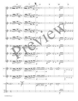 Celebration - Coakley/Marlatt - Clarinet Ensemble/Percussion - Gr. Medium-Difficult