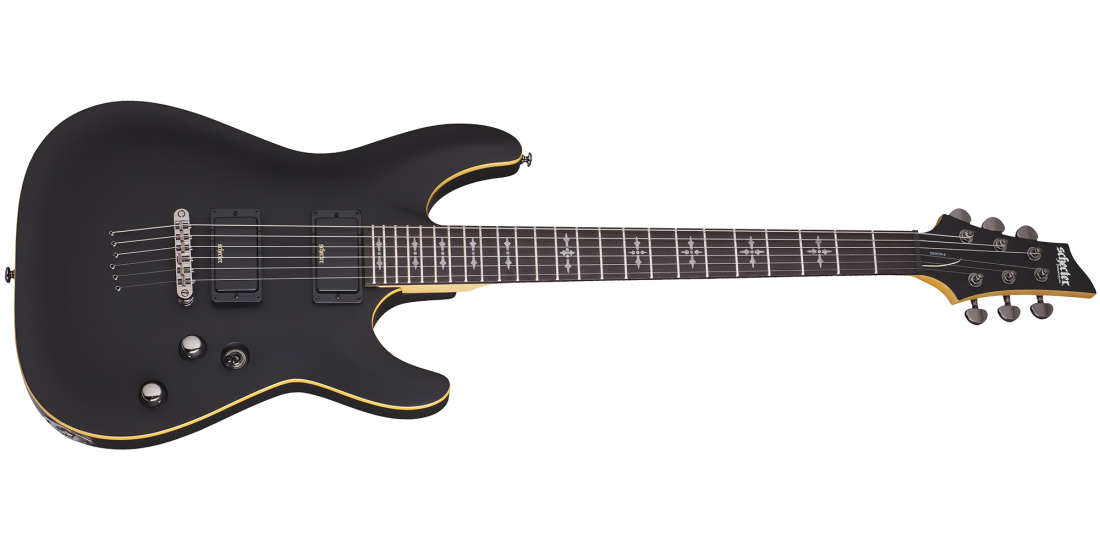 Demon-6 Electric Guitar - Aged Black Satin