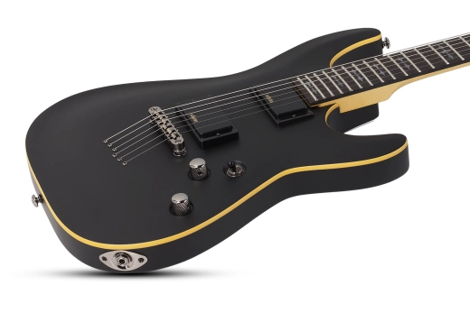 Demon-6 Electric Guitar - Aged Black Satin